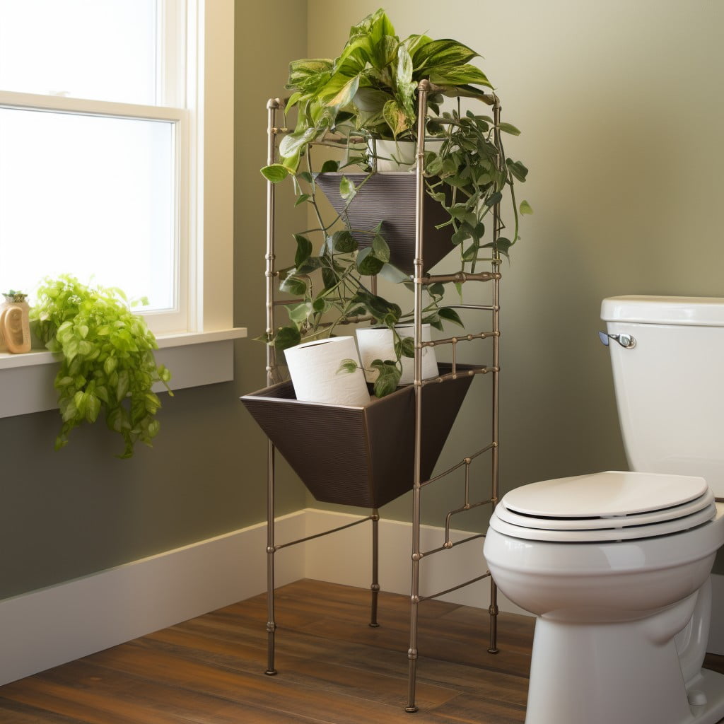 Over-the-toilet Planter Stand Bathroom Planter