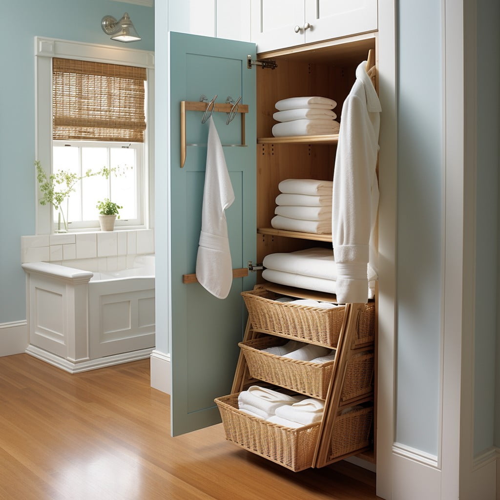 Pull-out Hampers Bathroom Closet 
