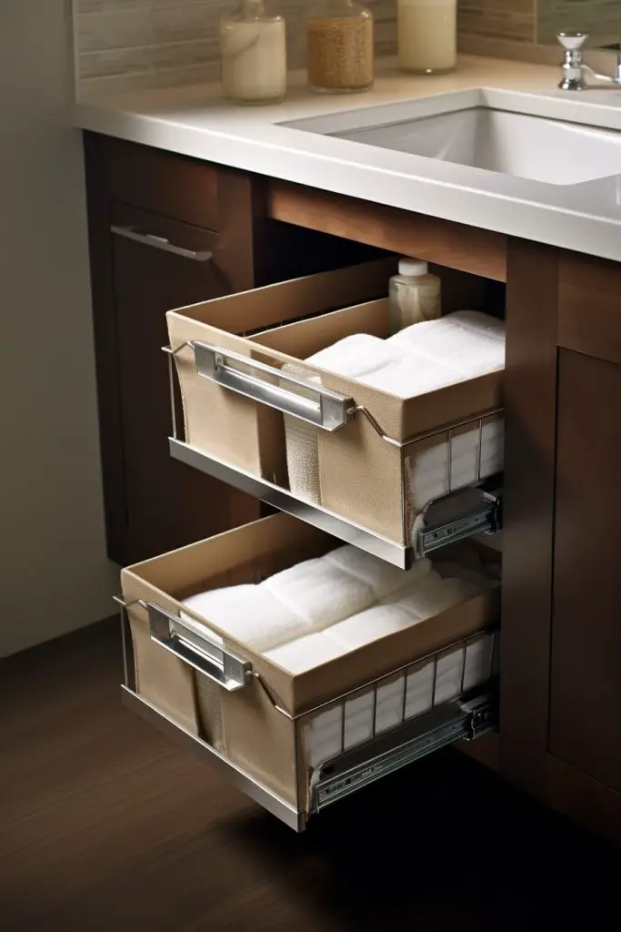 Pull-out Storage Bins Bathroom Hardware--ar 2:3