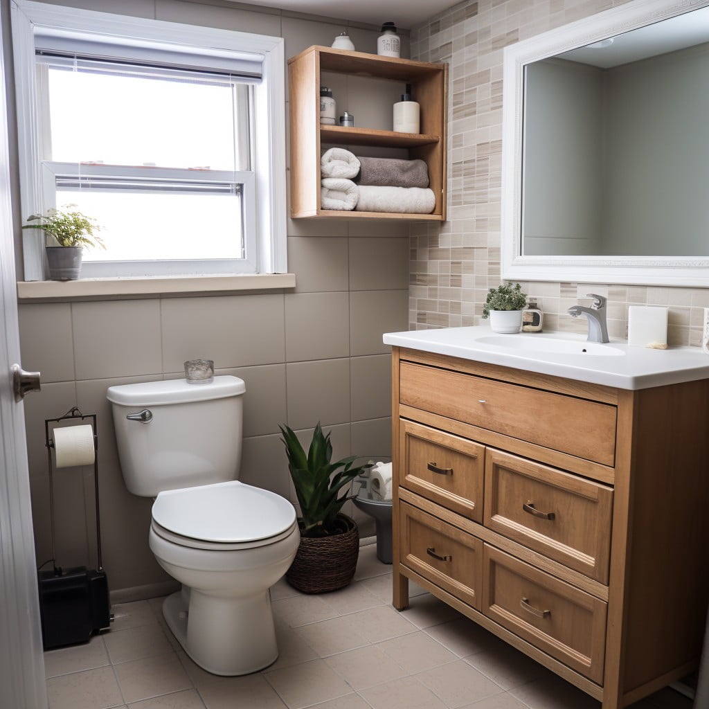 Rearrange for More Space Bathroom Makeover