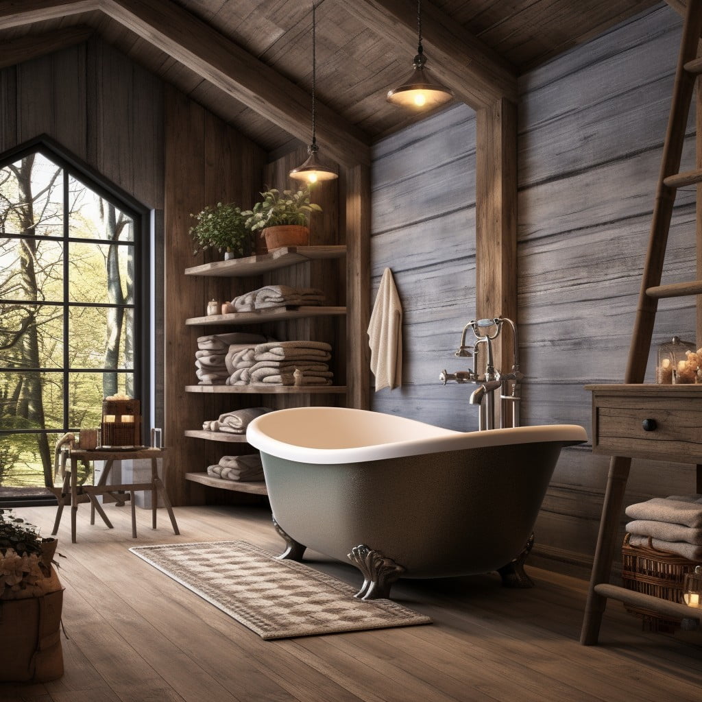 Rustic Farmhouse Bathroom Theme