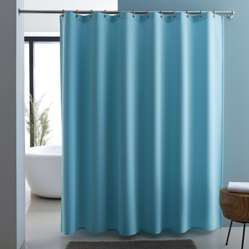 Single Color Thick Fabric for Privacy Bathroom Curtain