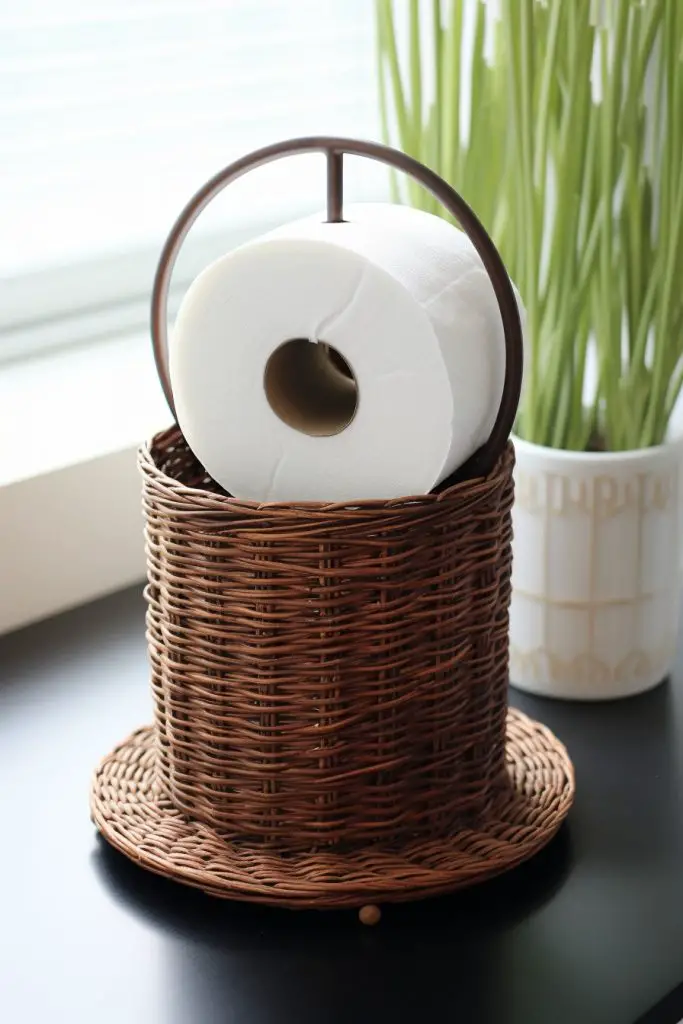 Toilet Paper Storage Basket Bathroom Basket --ar 2:3