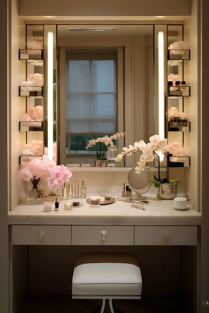 Vanity Top Makeup Niche Bathroom Niche --ar 2:3