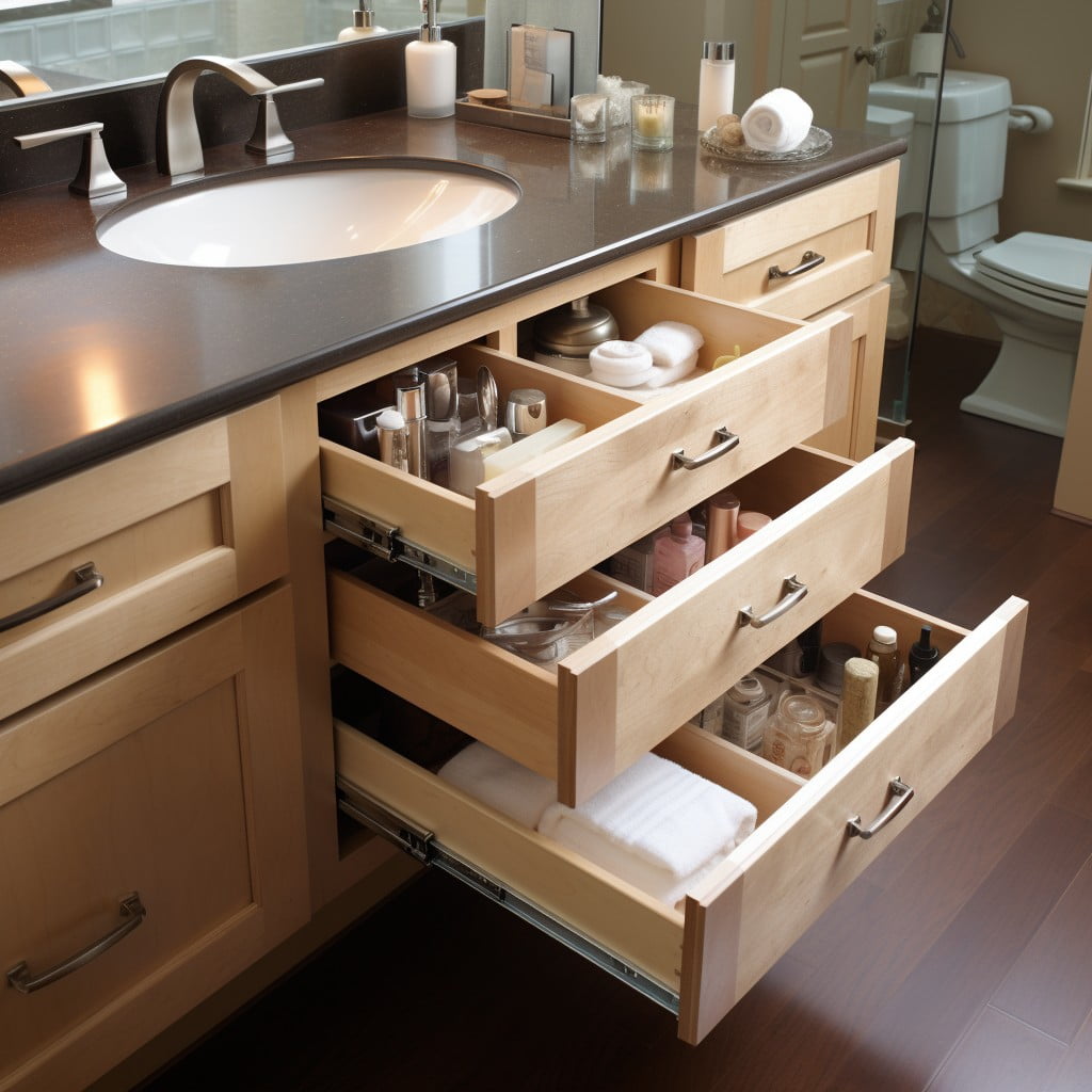 Vanity Under-cabinet Drawers Bathroom Closet 