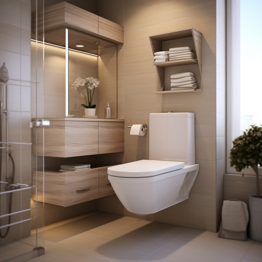 Wall-mounted Toilet Bathroom Layout