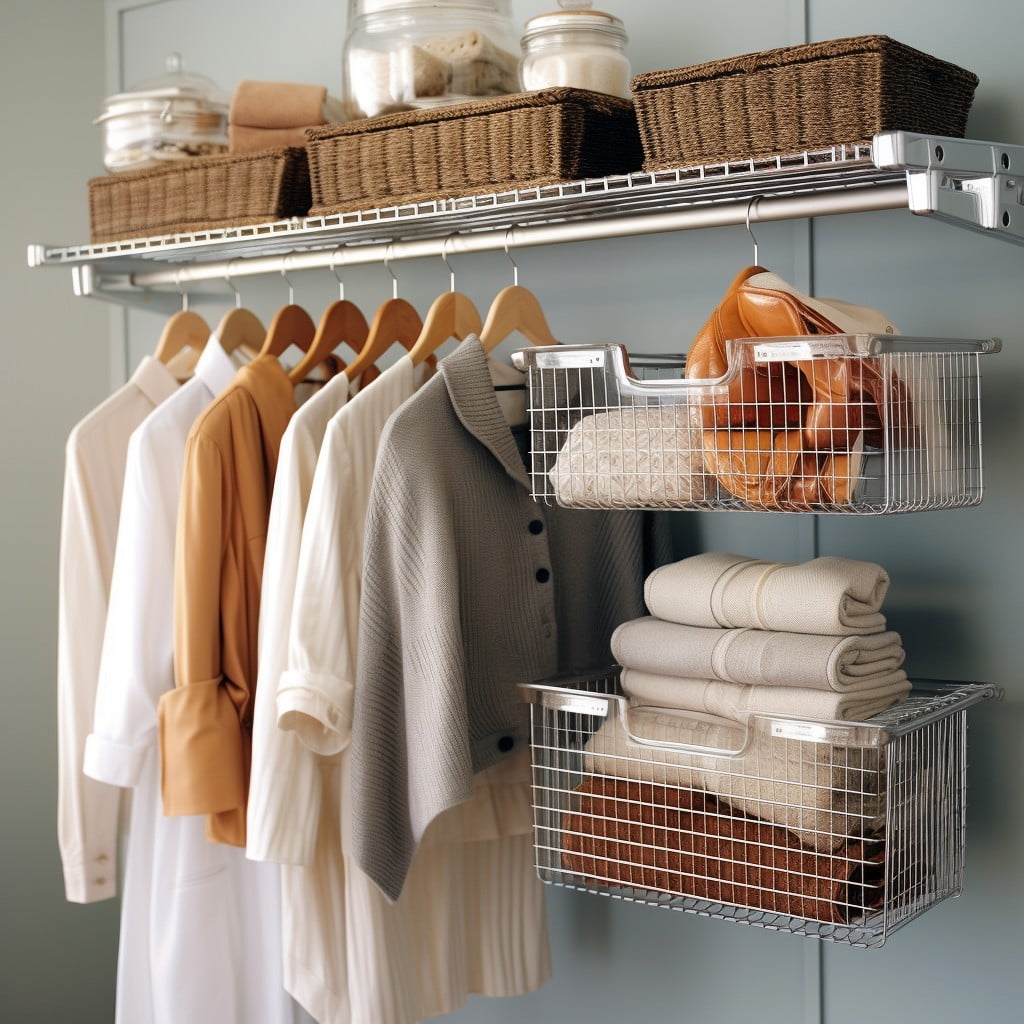 Wire Wall Grids for Hanging Items Bathroom Closet Organization