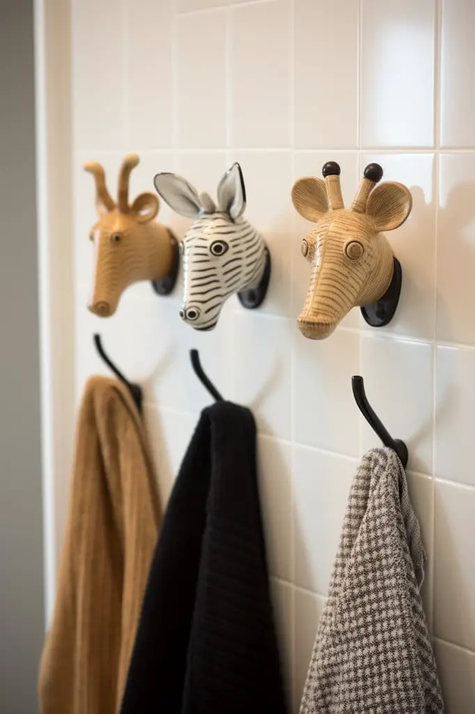 animal head hooks