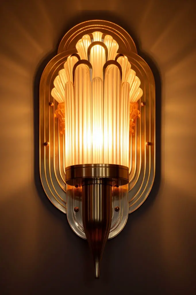 art deco wall lights