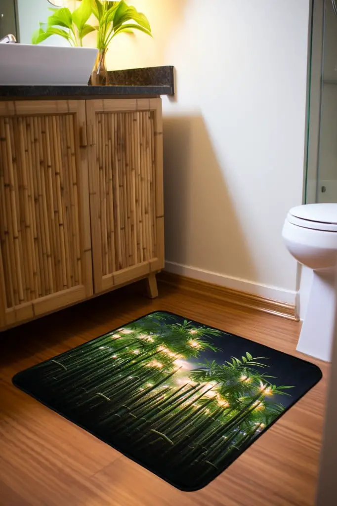 bamboo floor mat