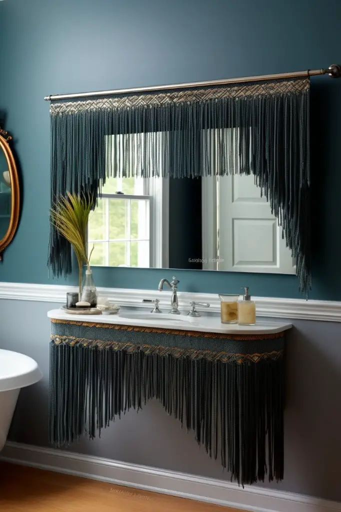 beaded fringe valance