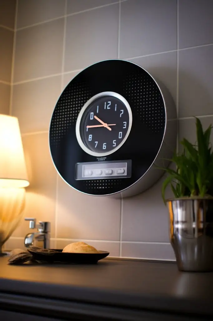 clock with bluetooth speakers