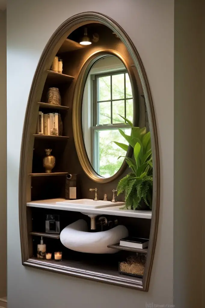 decorative mirror with storage