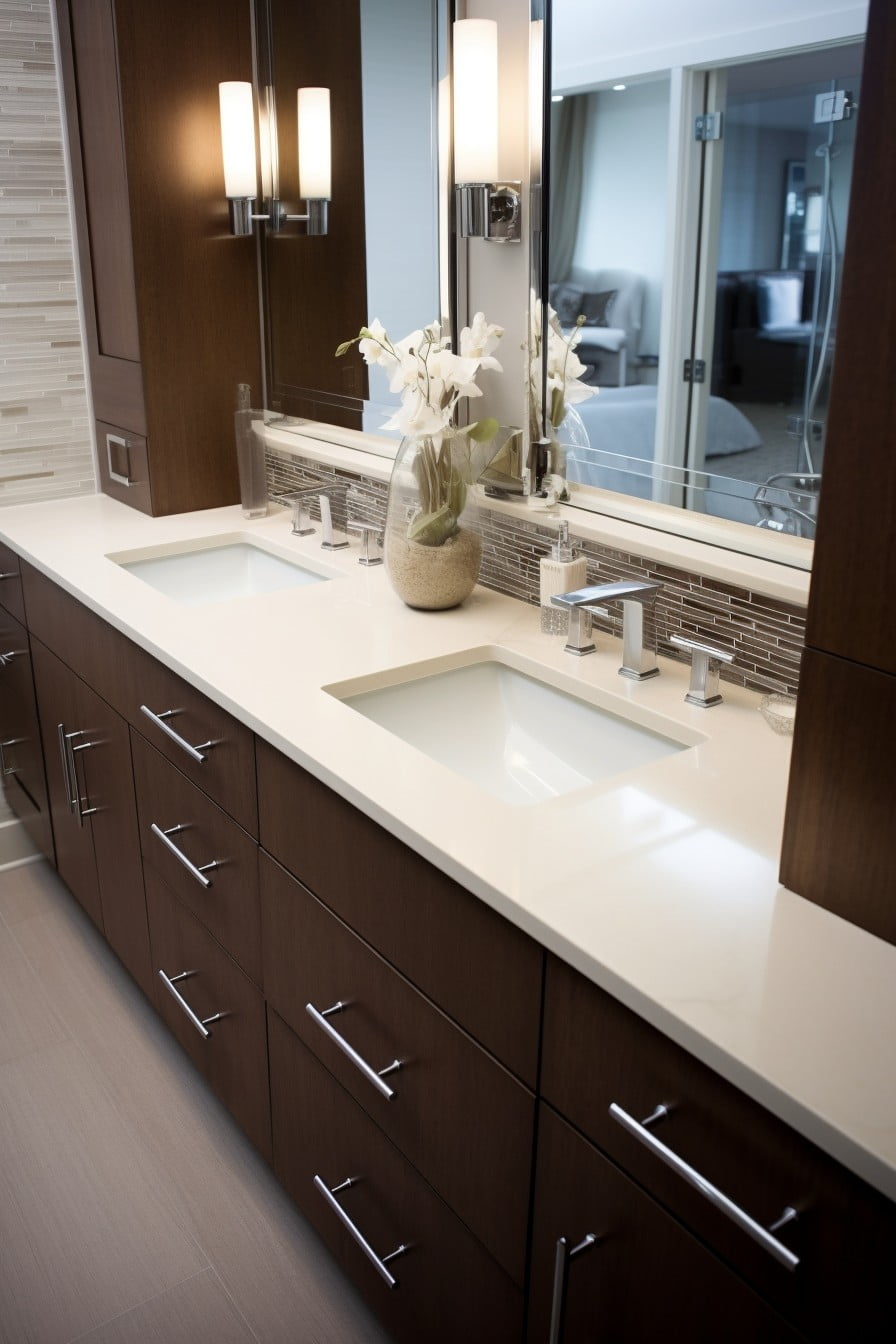 dual sink bathroom cabinets