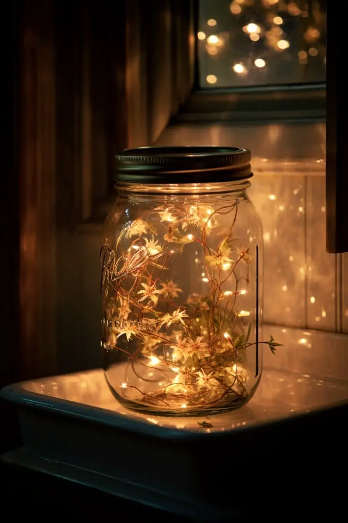 fairy light jar