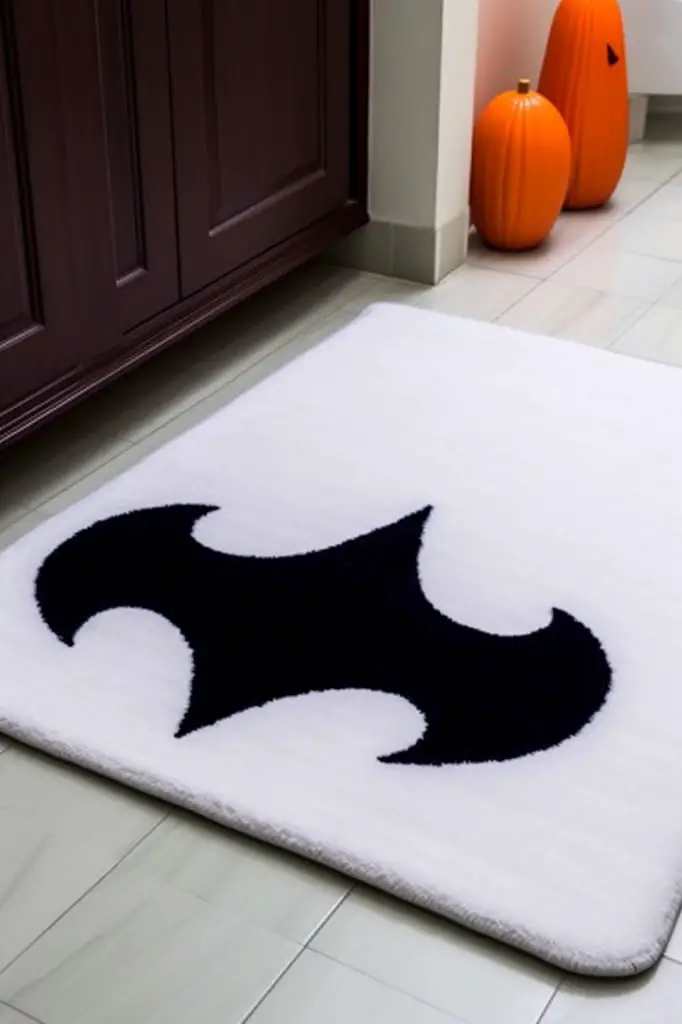 ghost shaped bath mats