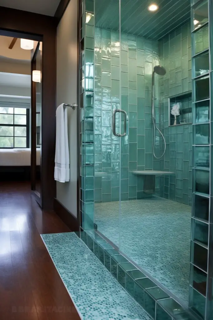 glass tile transition