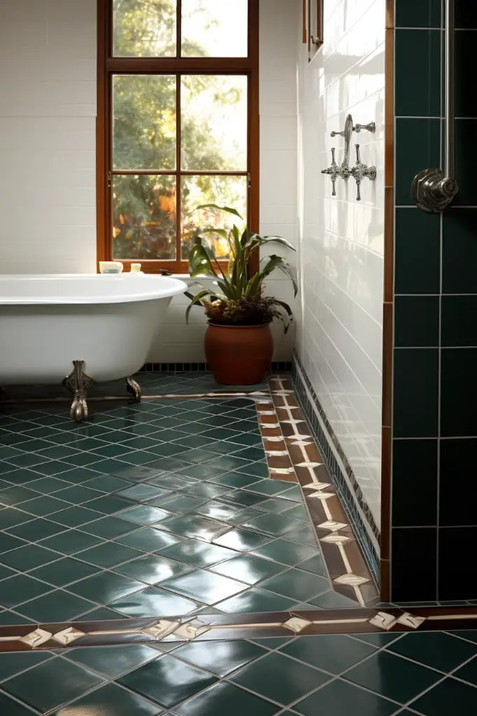 glazed ceramic tile threshold