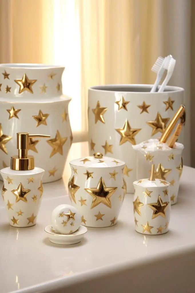 gold star bathroom accessories