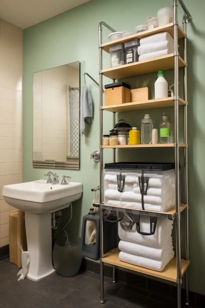 install shower caddies