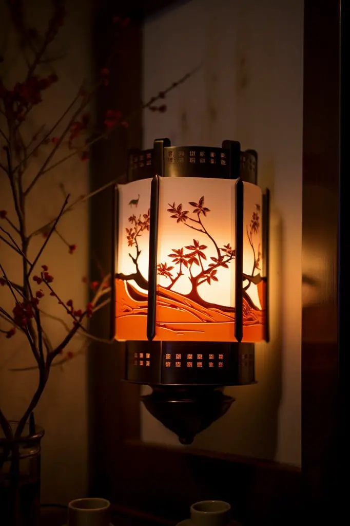 japanese lantern style night light
