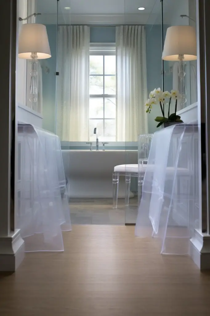 lucite or acrylic threshold