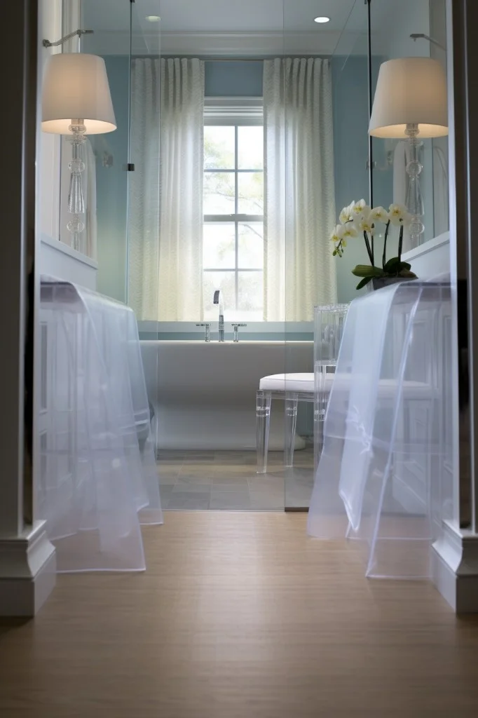 lucite or acrylic threshold