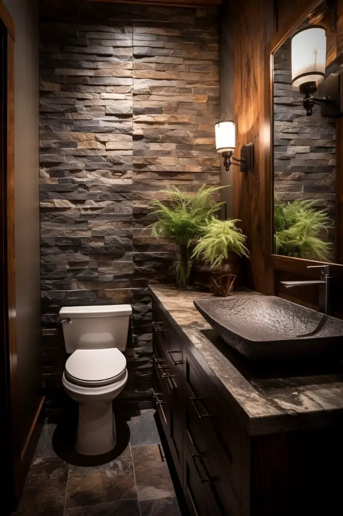 natural stone accents
