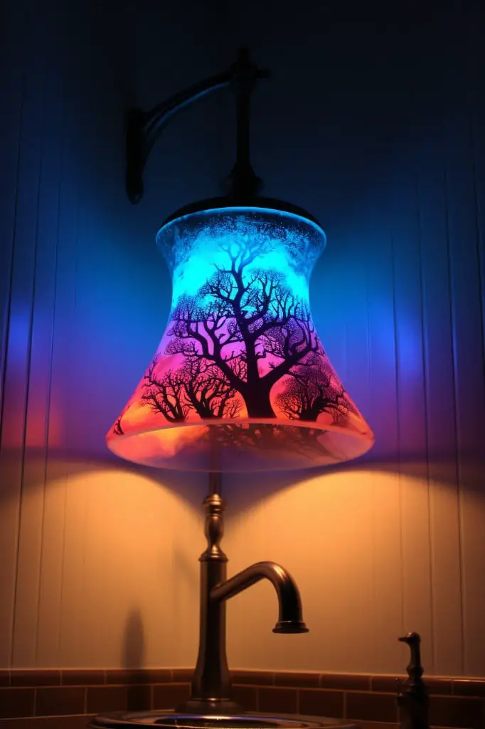 overhead color changing lamp