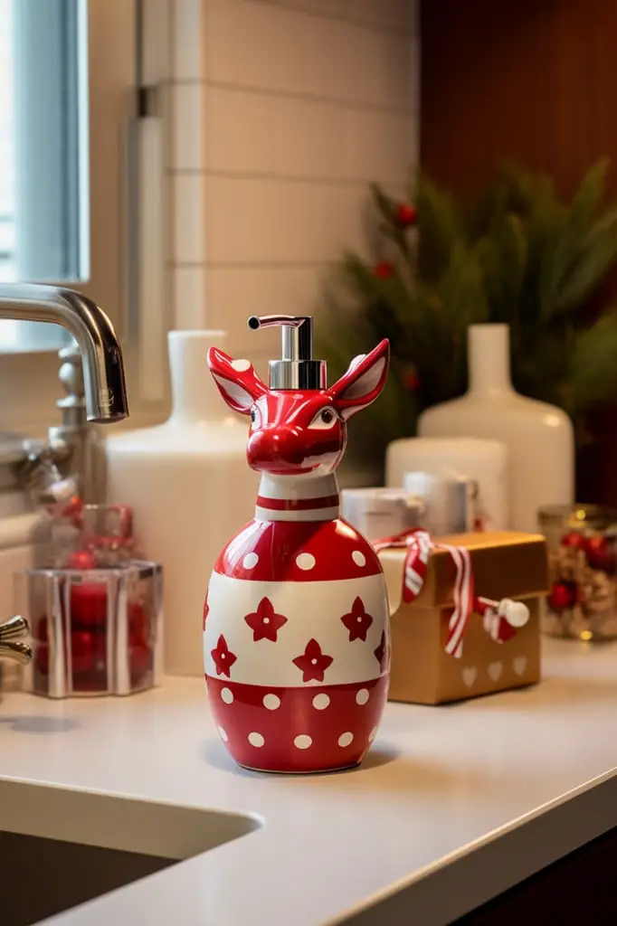 reindeer soap dispenser