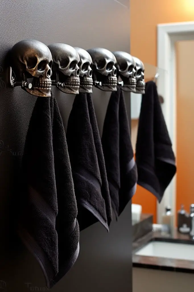 skull shaped towel hooks