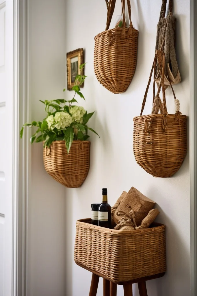 small wicker basket collection