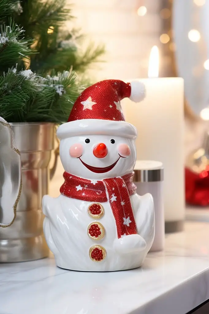 snowman toothbrush holder