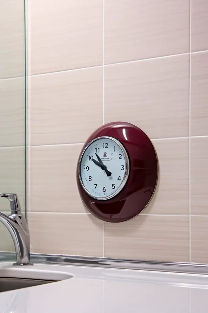 suction cup shower clock