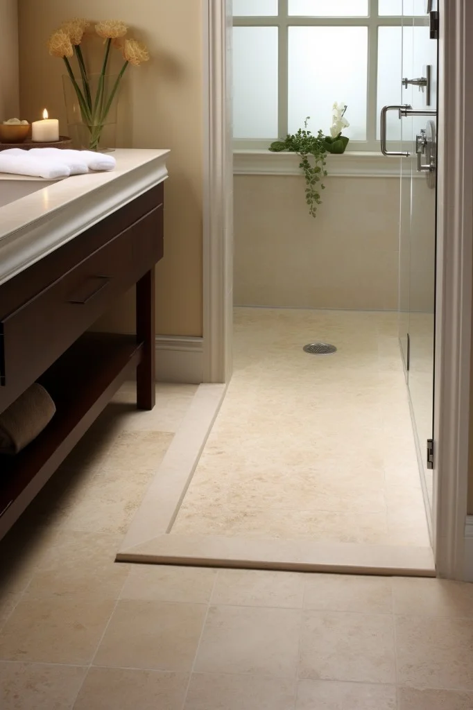 travertine stone threshold