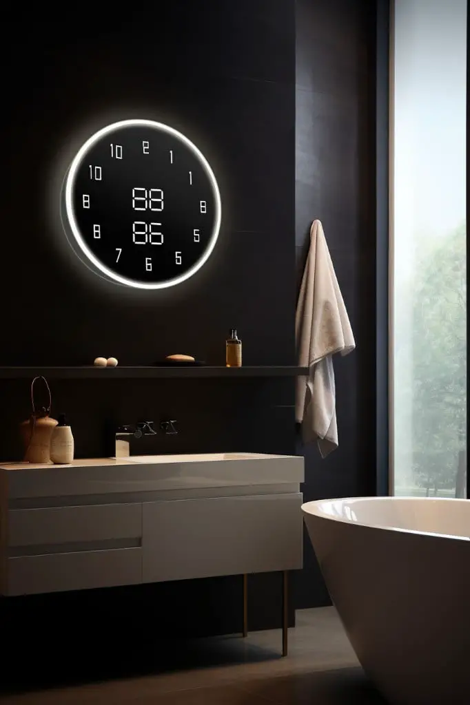 wall mounted led clock