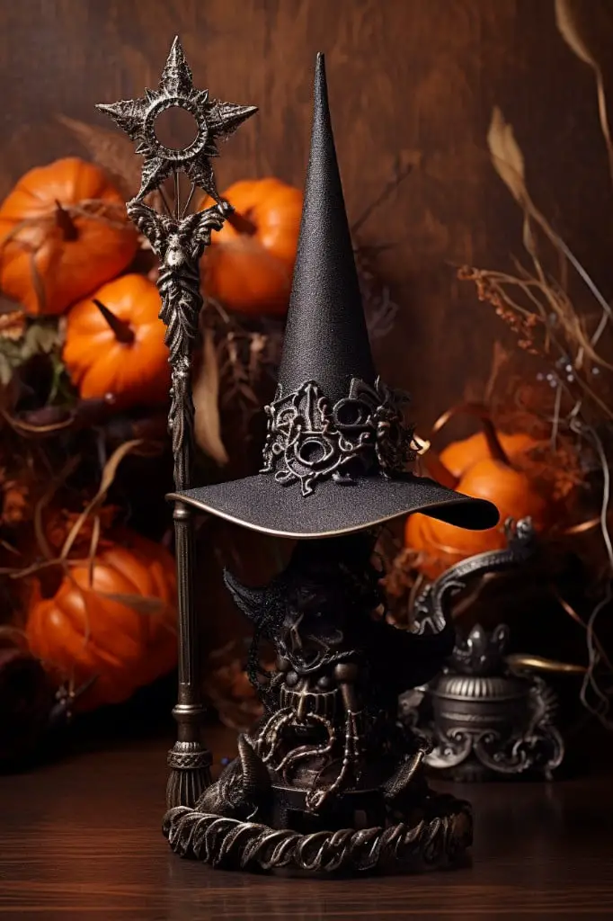 witch hat shaped toilet brush holder