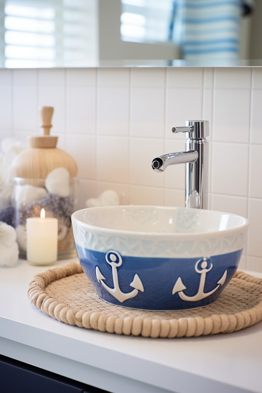 anchors themed soap dish