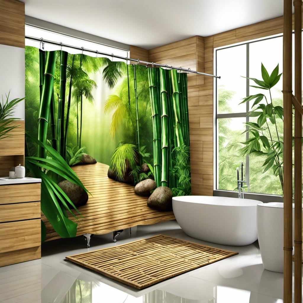 bamboo shower curtain