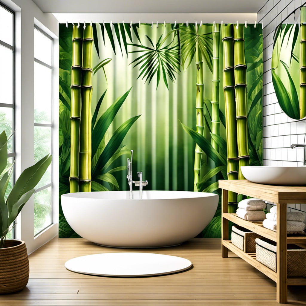 bamboo shower curtain