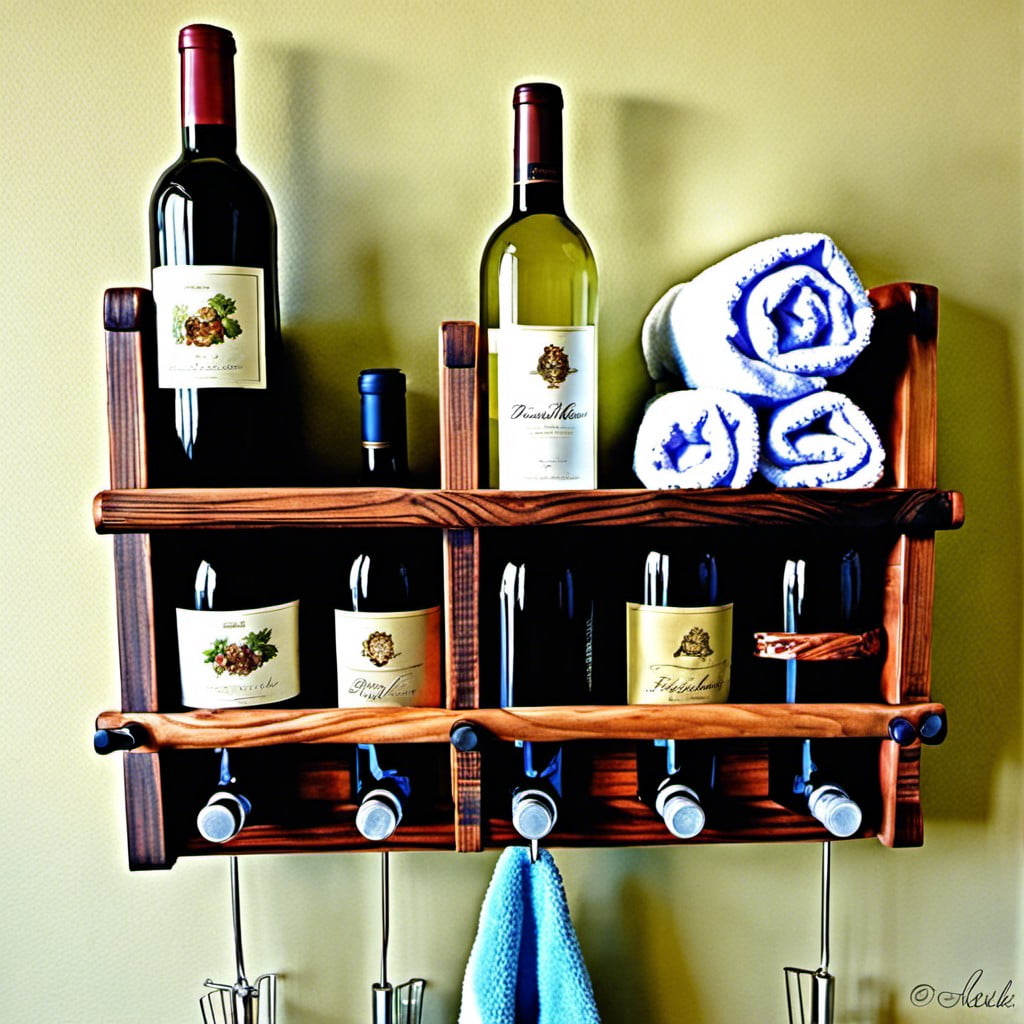 bathroom towel rack