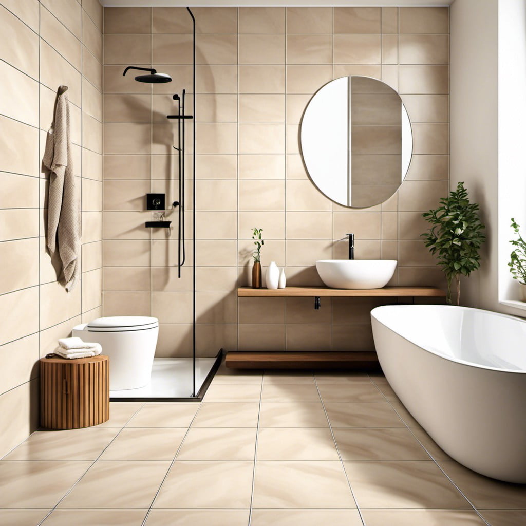 beige ceramic tiles