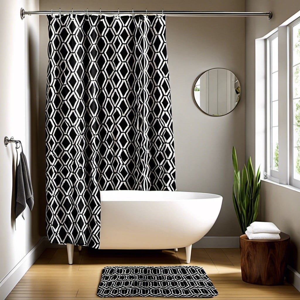 black and white geometric patterns