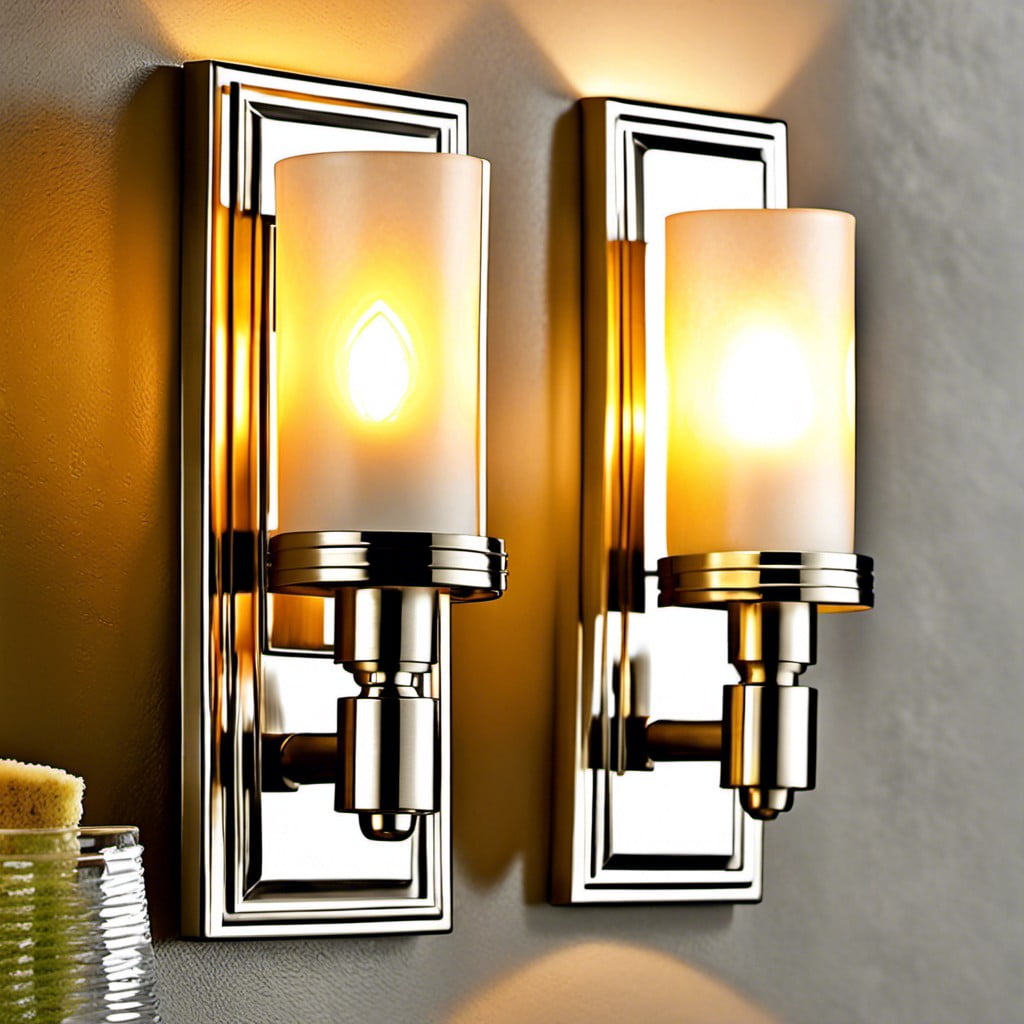 brushed nickel wall lanterns for a unique look