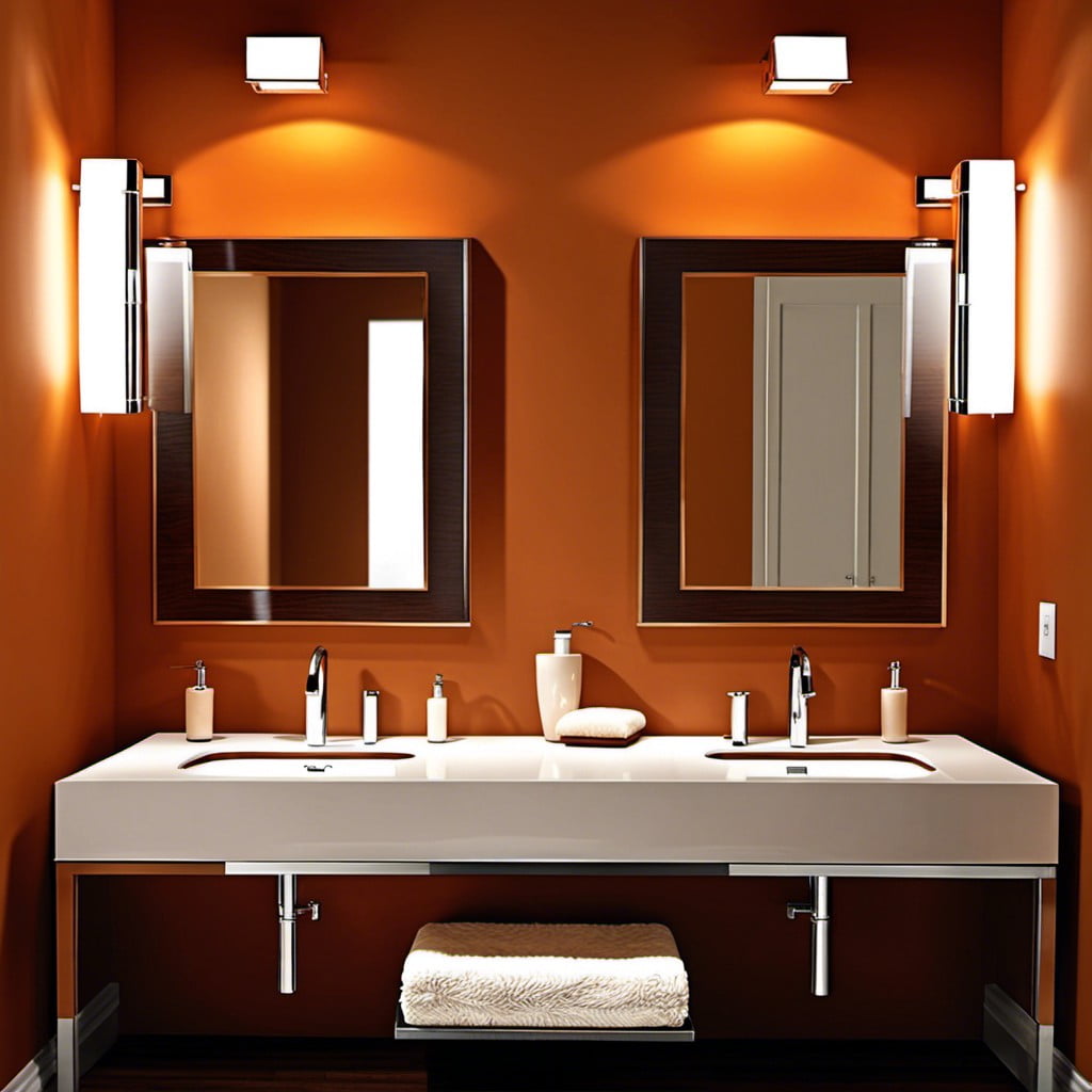 burnt orange light fixtures