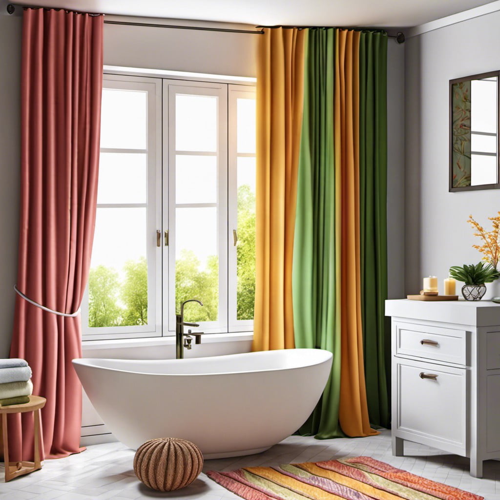 colorful fabric curtains