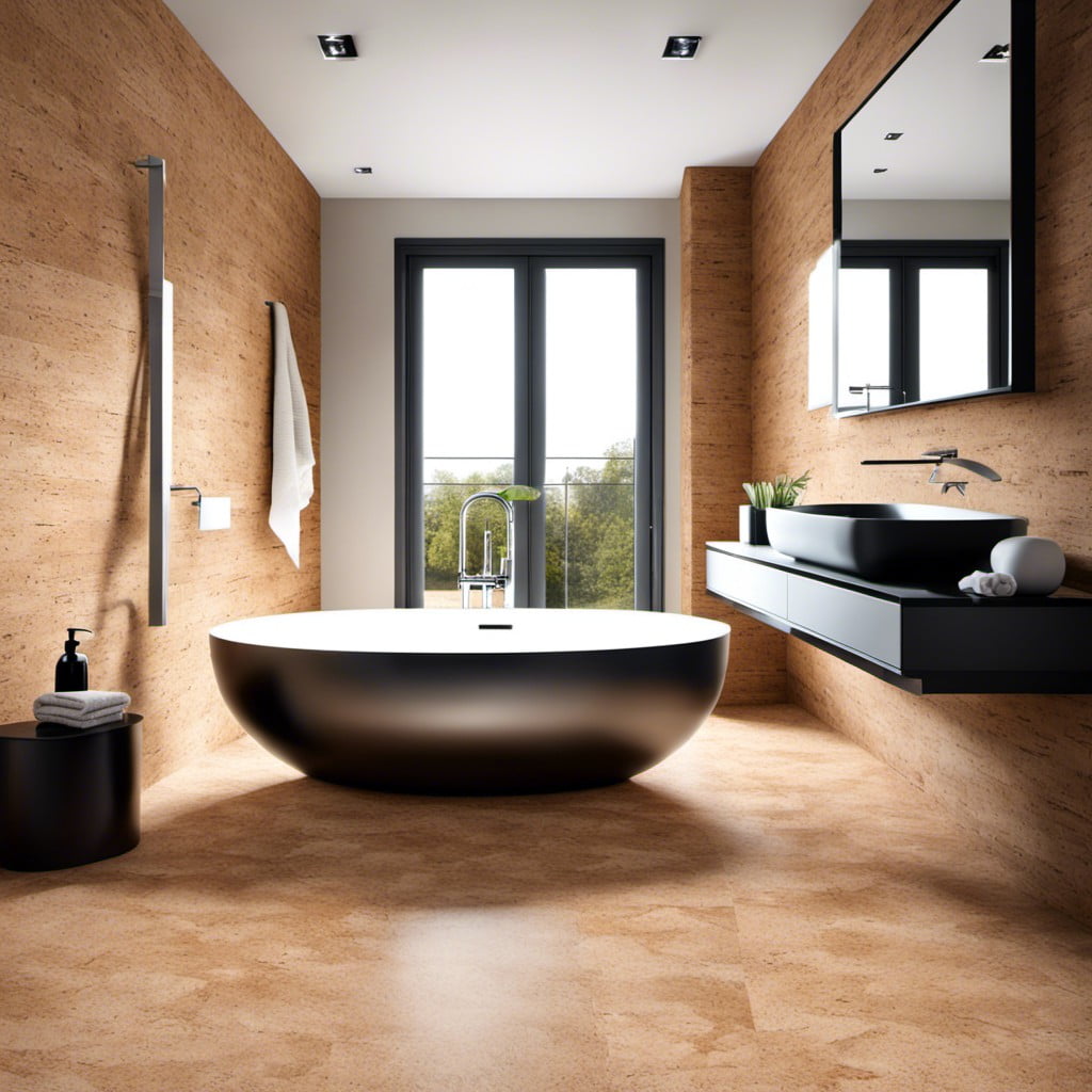 cork bathroom flooring