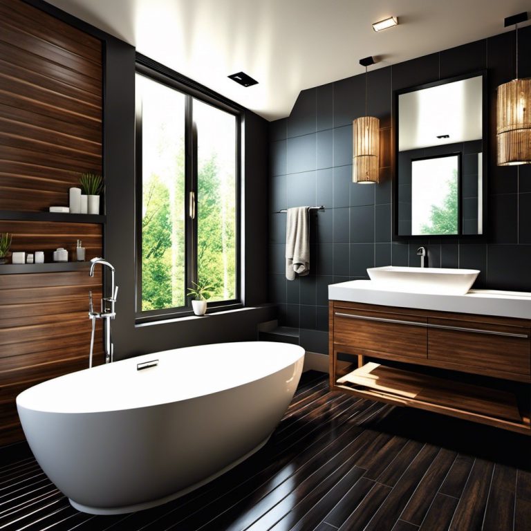 20 Elegant Dark Floor Bathroom Ideas Designs and Trends for a Stunning