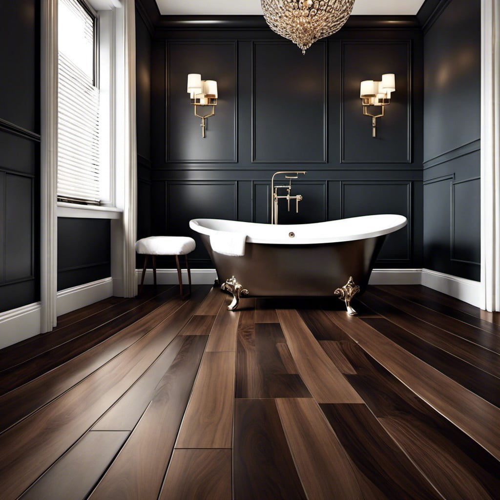 dark walnut hardwood floors