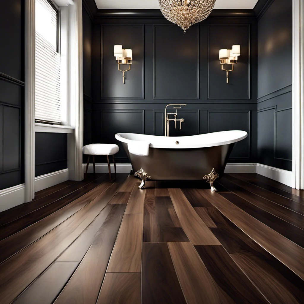 dark walnut hardwood floors